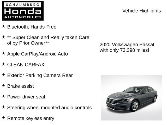 Used 2020 Volkswagen Passat 2.0T SE FWD image 7