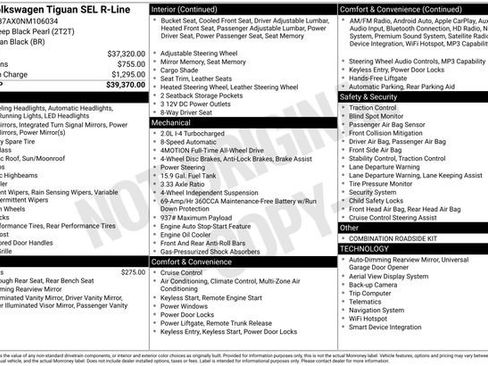 Used 2022 Volkswagen Tiguan SEL R-Line image 10