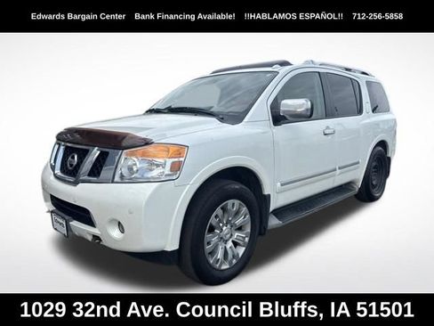 Used 2015 Nissan Armada Platinum w/ 2nd Row Captain Seat Package AWD/4WD image 2