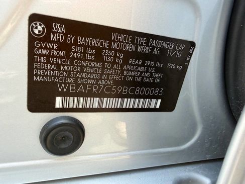 Used 2011 BMW 535i Sedan RWD image 17