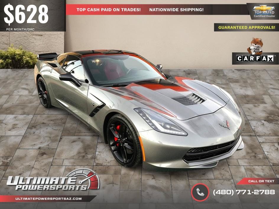 Used 2016 Chevrolet Corvette Stingray Coupe w/ Carbon Flash Badge Package RWD image 71