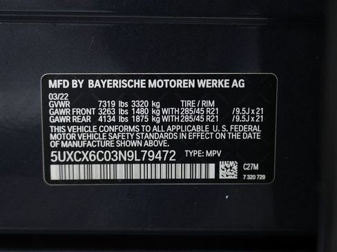 Used 2022 BMW X7 M50i w/ Dynamic Handling Package image 80