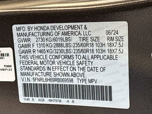 Used 2024 Honda Odyssey EX-L image 33