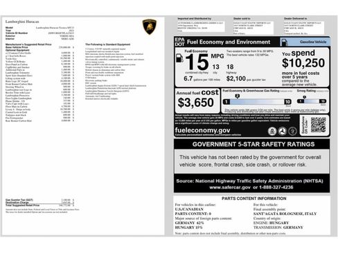 Used 2023 Lamborghini Huracan Tecnica RWD image 19