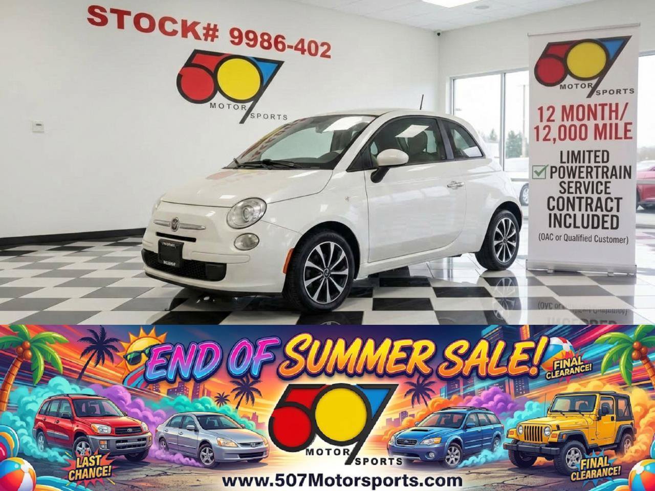 Used 2012 FIAT 500 Pop FWD image 1
