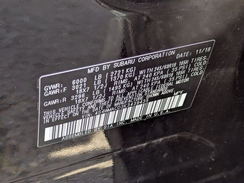 Used 2019 Subaru Ascent Premium w/ Popular Package #2A AWD/4WD image 43