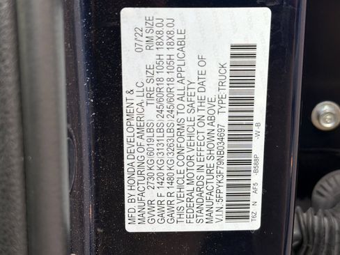 Used 2022 Honda Ridgeline RTL-E image 42