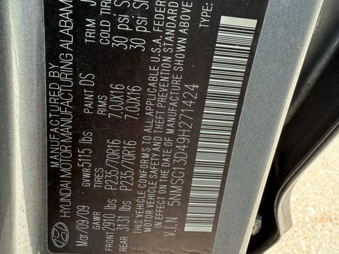 Used 2009 Hyundai Santa Fe GLS FWD image 30