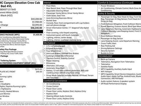 Used 2026 GMC Canyon Elevation w/ Convenience Package AWD/4WD image 20