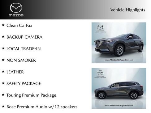 Used 2018 MAZDA CX-9 Touring w/ Touring Premium Package FWD image 2