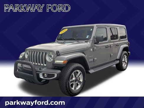 Used 2021 Jeep Wrangler Unlimited Sahara AWD/4WD image 1