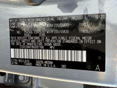 Used 2022 Toyota Highlander Limited FWD image 31