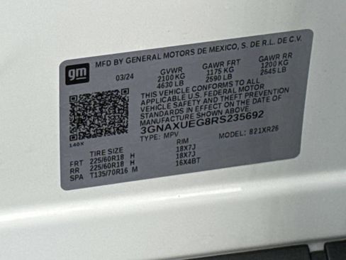 New 2024 Chevrolet Equinox LT w/ LPO, Floor Liner Package image 18