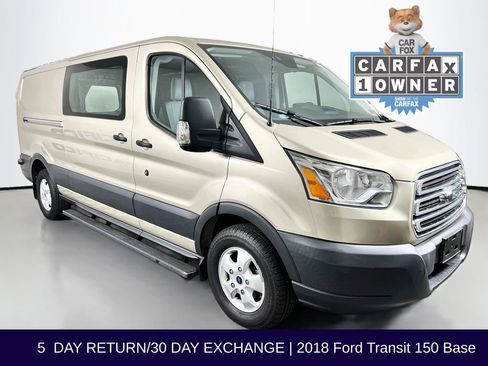 Certified 2018 Ford Transit 150 148 Low Roof w/ Premium Package RWD image 1