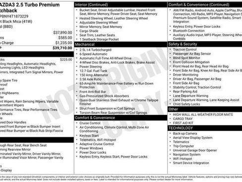 New 2026 MAZDA MAZDA3 Hatchback w/Premium Plus Pkg AWD/4WD image 9