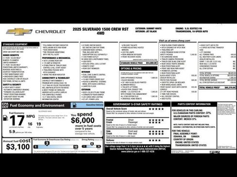 New 2025 Chevrolet Silverado 1500 RST w/ All Star Edition Plus image 3
