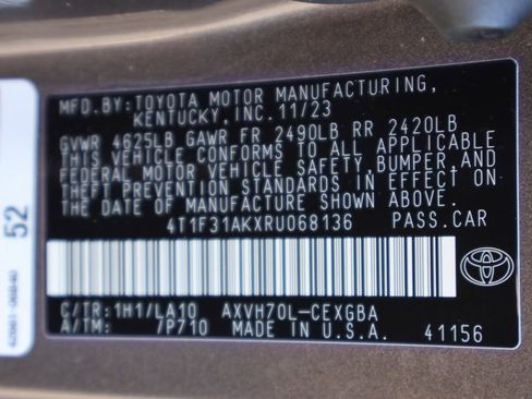 Certified 2024 Toyota Camry XLE image 27