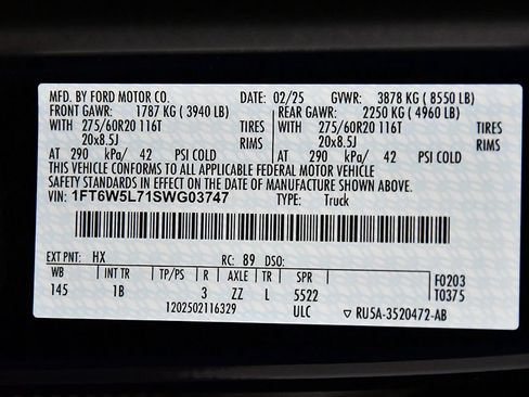 Used 2025 Ford F150 Lightning Lariat AWD/4WD image 17