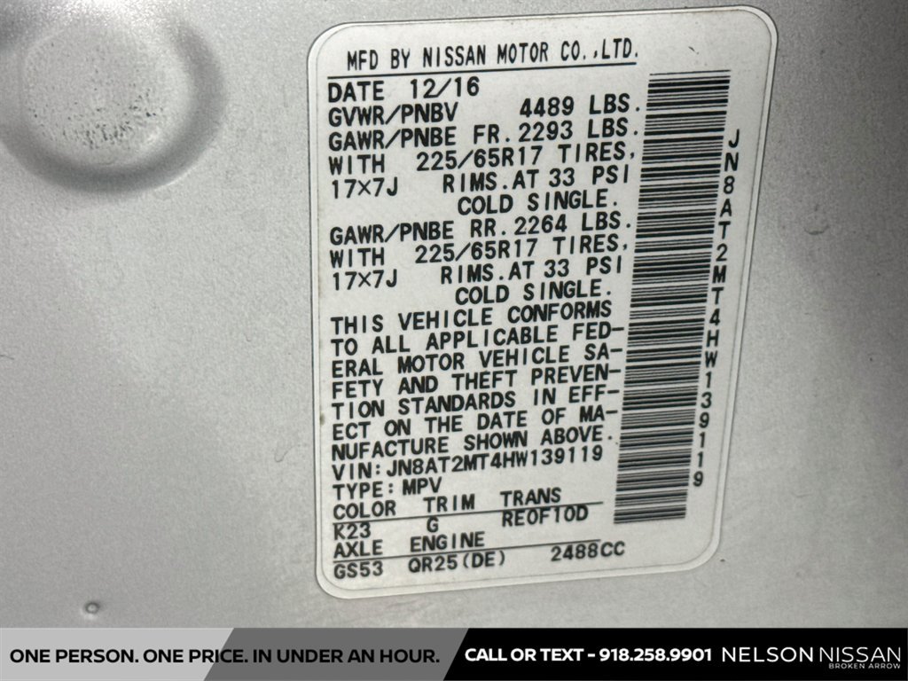 Used 2017 Nissan Rogue S FWD image 29
