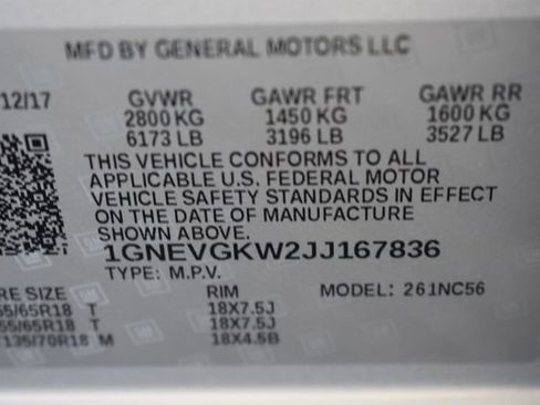 Certified 2018 Chevrolet Traverse LT image 15