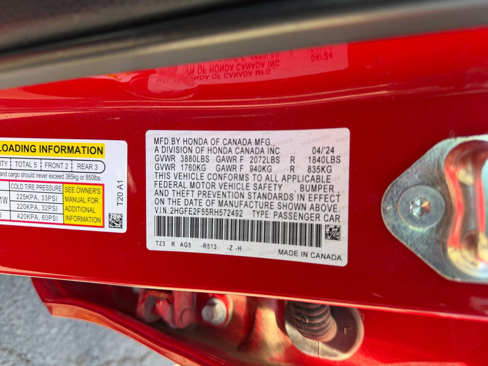 Used 2024 Honda Civic Sport image 37