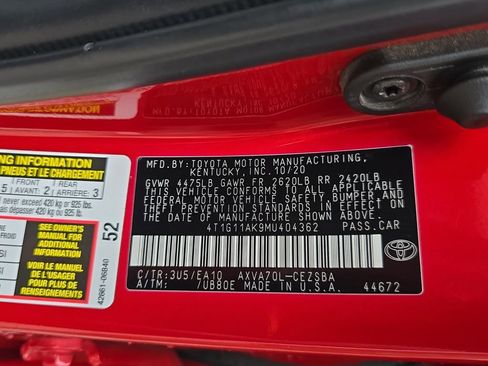 Used 2021 Toyota Camry SE FWD image 21