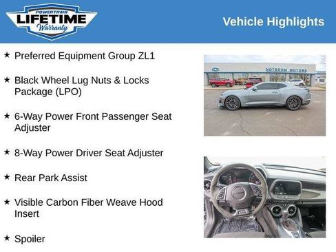 Used 2023 Chevrolet Camaro ZL1 RWD image 2