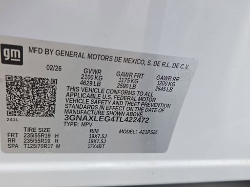 New 2026 Chevrolet Equinox RS FWD image 20