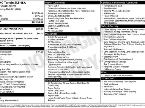 Used 2023 GMC Terrain SLT w/ LPO, Floor Liner Package AWD/4WD image 38
