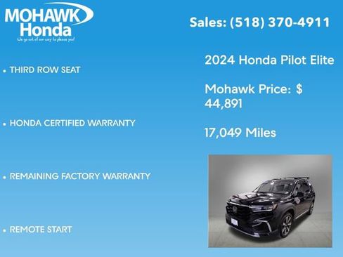 Certified 2024 Honda Pilot Elite image 23