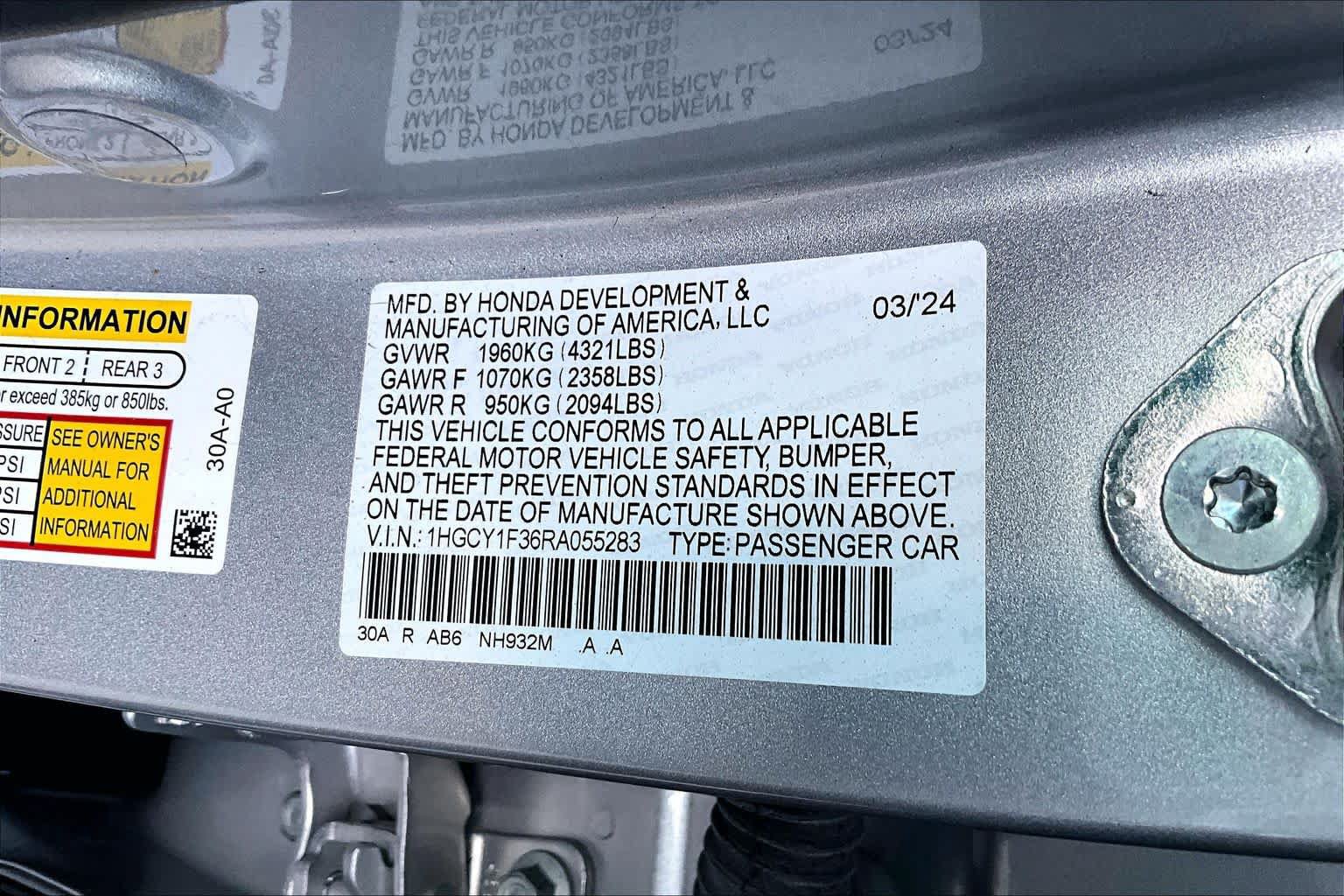 Used 2024 Honda Accord EX image 30