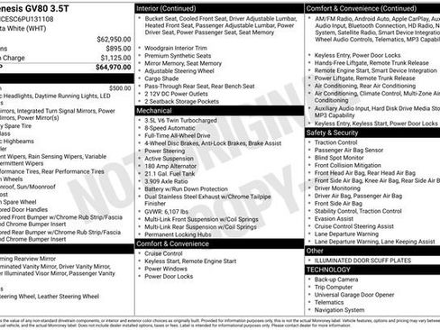 Used 2023 Genesis GV80 3.5T AWD/4WD image 7