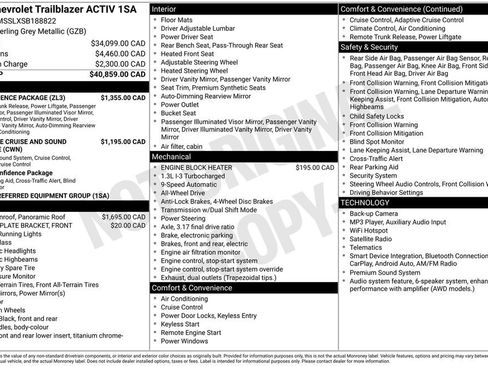 Used 2025 Chevrolet TrailBlazer ACTIV w/ Convenience Package AWD/4WD image 9