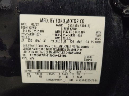 Used 2022 Ford Explorer Limited w/ Equipment Group 301A image 33