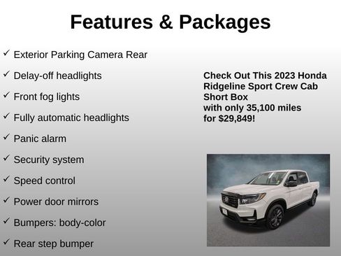 Certified 2023 Honda Ridgeline Sport image 20
