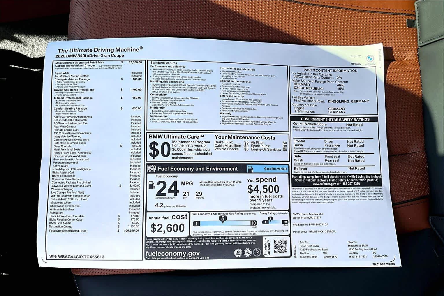 New 2026 BMW 840i xDrive AWD/4WD image 18