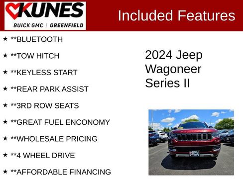 Used 2024 Jeep Wagoneer Series II AWD/4WD image 3