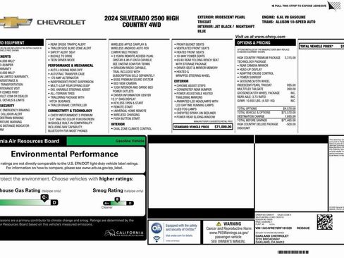 Used 2024 Chevrolet Silverado 2500 High Country w/ High Country Premium Package AWD/4WD image 2