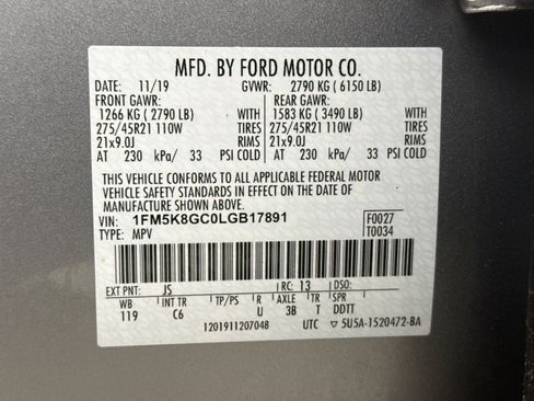 Used 2020 Ford Explorer ST w/ ST Street Pack image 28