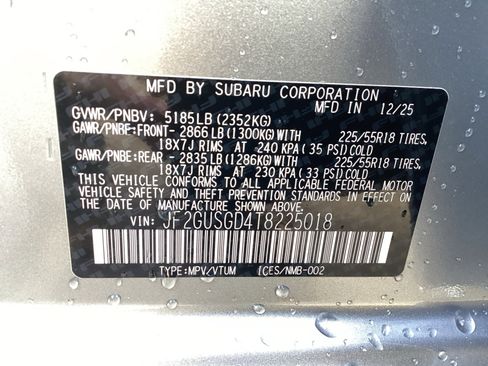 New 2026 Subaru Crosstrek 2.5i Sport image 16