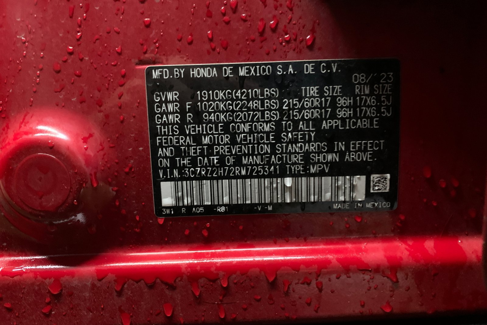 Used 2024 Honda HR-V EX-L image 38