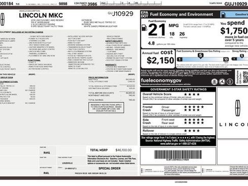 Used 2016 Lincoln MKC Reserve w/ Lincoln MKC Climate Package image 10