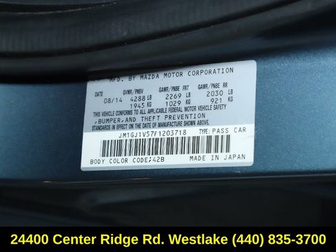 Used 2015 MAZDA MAZDA6 Touring image 19