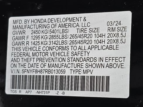 Certified 2024 Honda Passport Black Edition image 36