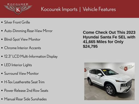 Used 2023 Hyundai Santa Fe SEL w/ Premium Package AWD/4WD image 5