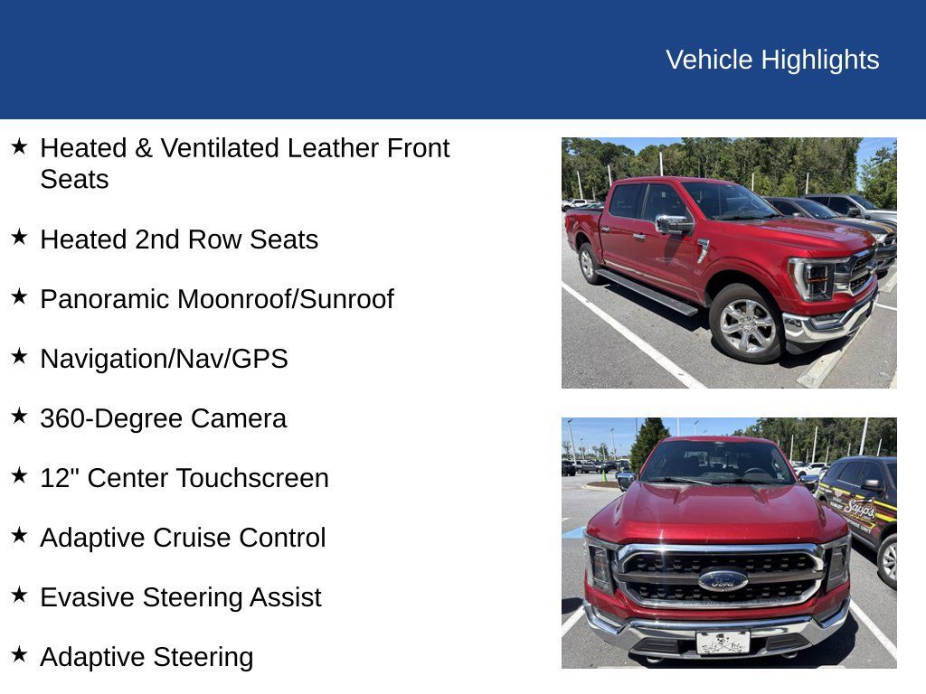 Used 2021 Ford F150 King Ranch w/ Equipment Group 601A High AWD/4WD image 21