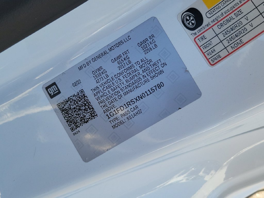 Used 2022 Chevrolet Camaro LT w/ RS Package RWD image 33