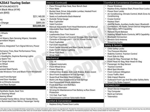 Used 2018 MAZDA MAZDA3 Touring image 3