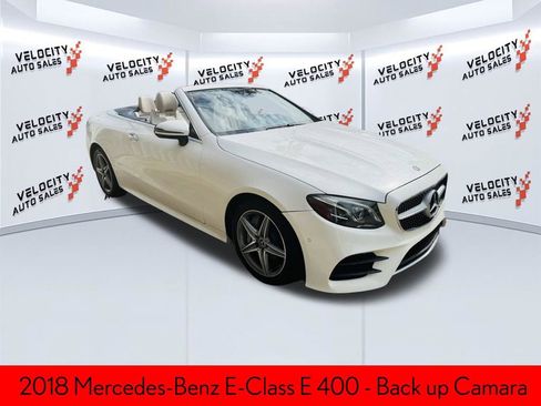 Used 2018 Mercedes-Benz E 400 4MATIC Cabriolet w/ Premium 2 Package (Q02) image 1