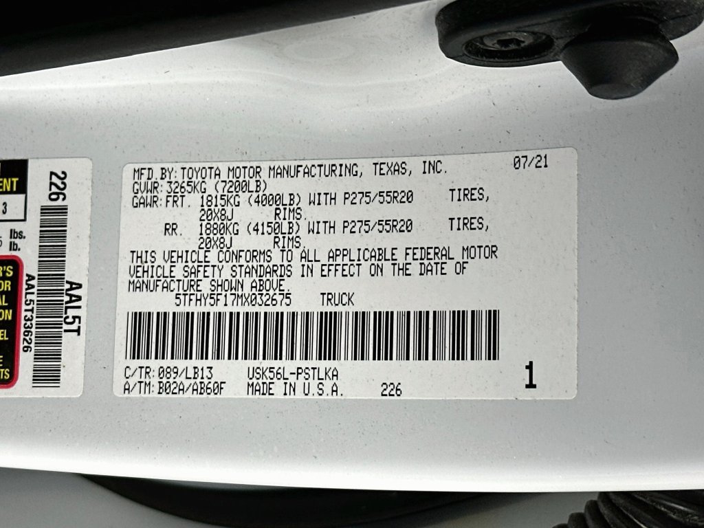Used 2021 Toyota Tundra Limited w/ Limited Premium Package AWD/4WD image 27